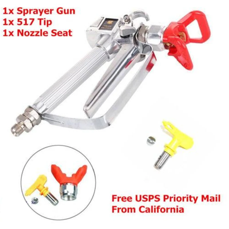 3600PSI безвоздушная высокого давления для краски пистолет распылитель с