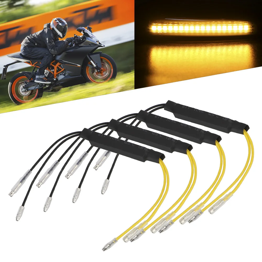 

Motorbike Flasher LED Turn Signal lights AMS Cement Indicator Load Resistor 12V 21W Fault Decoder Solve Blinker Error 26 Ohm