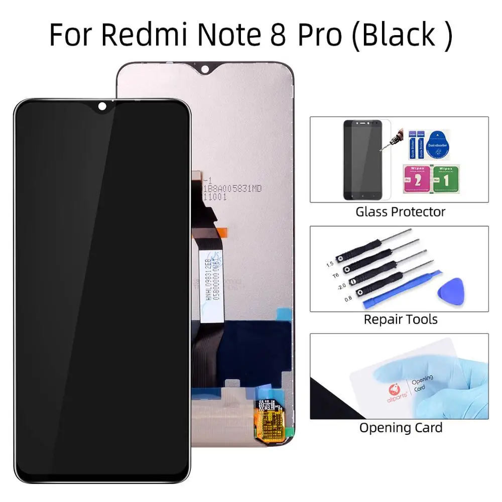 Для Xiaomi Redmi note 8 note8 ЖК-дисплей кодирующий преобразователь сенсорного экрана в сборе запасные части для Redmi note 8 pro lcd - Цвет: Note 8 Pro No Frame