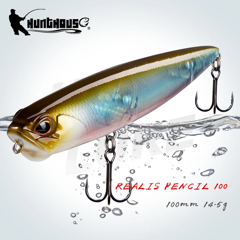 Hunthouse Realis приманка для рыбалки карандаш Topwater стикбейт плавающий 2.56in/3.93in 0 19 oz/0 5 oz