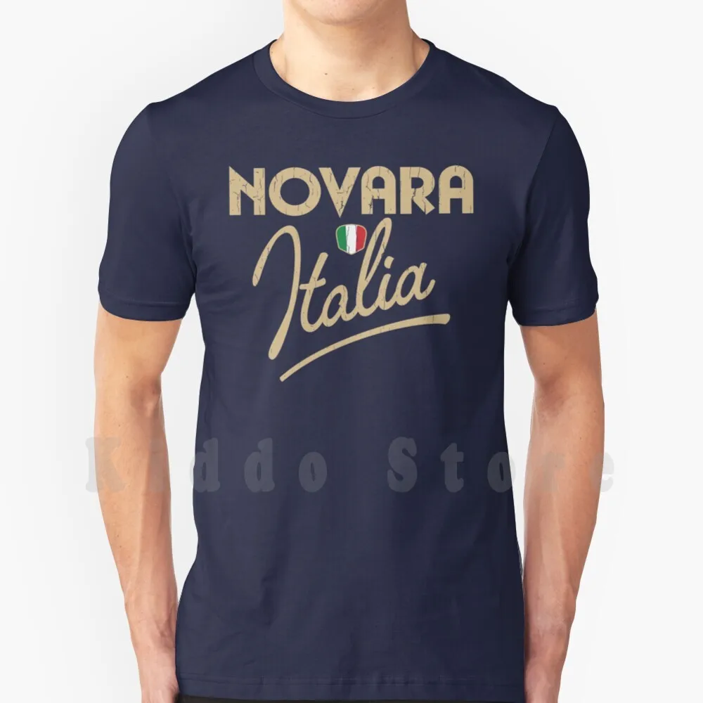 

Novara Italia T Shirt Print For Men Cotton New Cool Tee Novara Italy Italian Flag Retro Distressed Grunge Italia Flag Of Italy