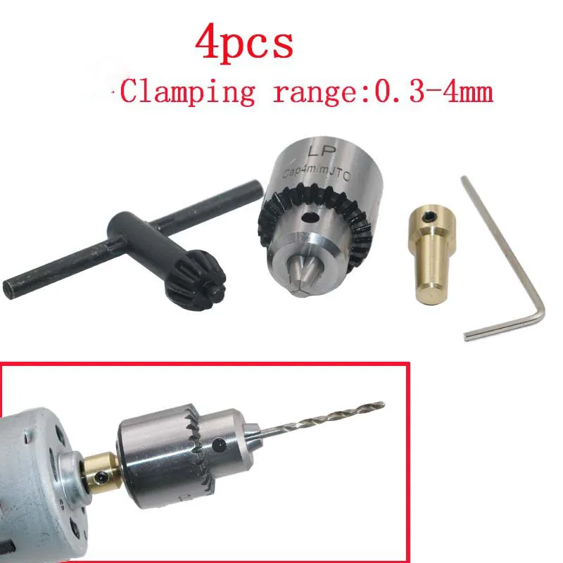 

Drill Chucks Clamping 0.3-4mm Jt0 Taper Mounted Drill Chuck With Chuck Key 3.17mm Brass Mini Electric Motor Shaft