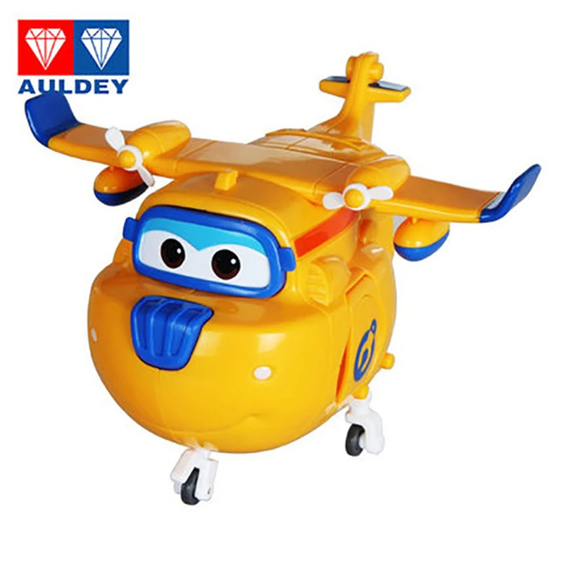 large AULDEY Super Wings ABS Deformation Airplane Robot Action Figures Wing Transformation toy for children Christmas gif | Игрушки и