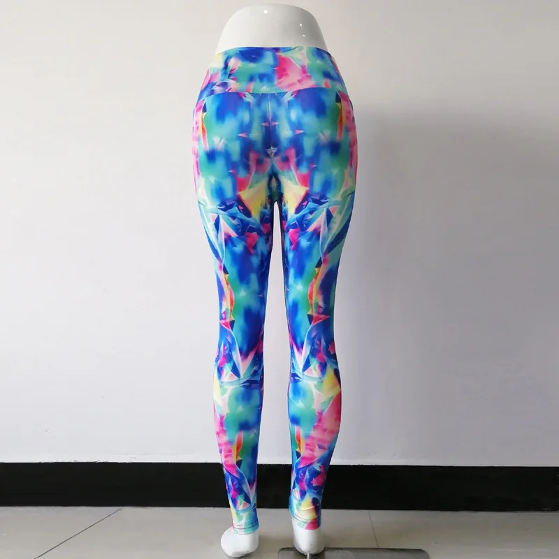 

Explosive fitness sports hips and waist leggings women's ninth pants