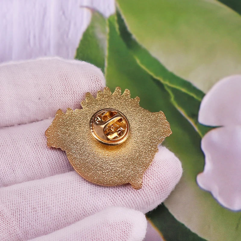 Брошь в японском стиле из комиксов ююютсу кайсен эмалированная брошь виде волков