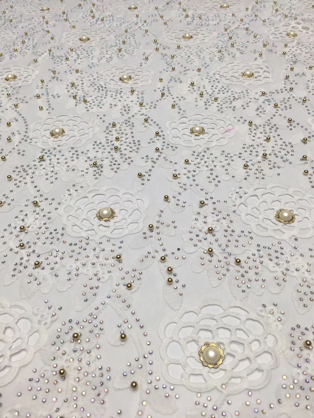 

Fabric 2021 Beaded Stones Lace High Quality African Tulle Lace Fabric New Arrival Nigerian Lace Fabrics For Wedding 2021 DJ2270