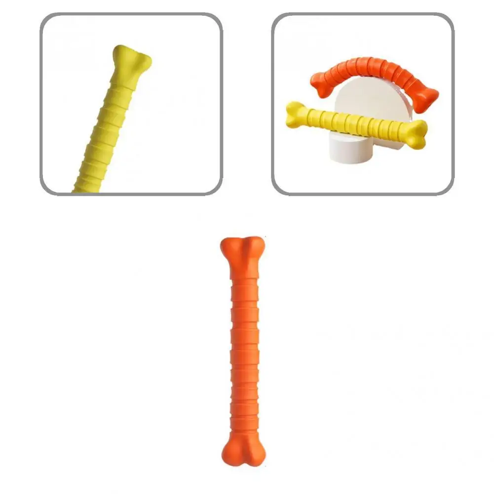 

Bendable Safe Puppy Teeth Molar Stick Portable Dog Chew Toy Sound Design Dog Supplies