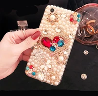 bling for iphone 6 6s 7 8 plus x xr xs max pearl diy case fashion girls women for iphone 11 12 pro max cover mobile phone bag