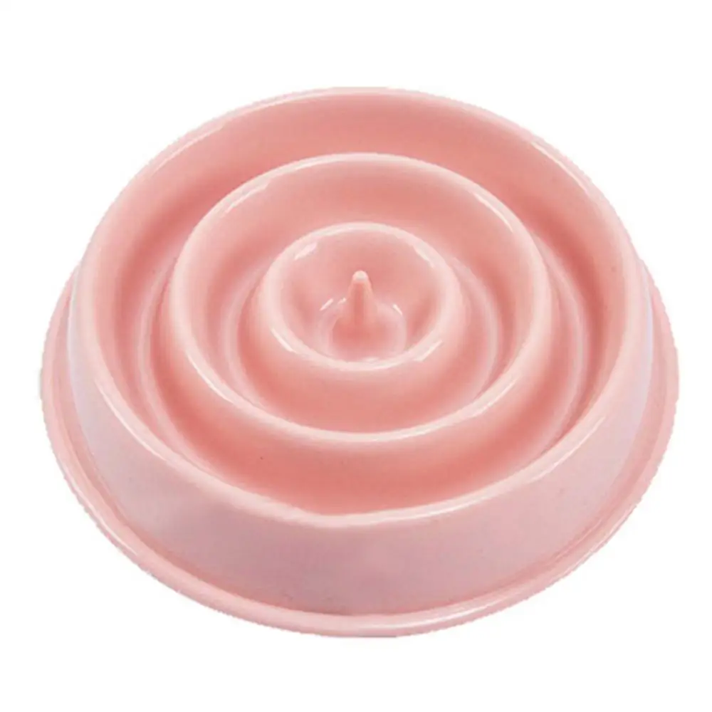Новая миска для собак, медленная кормушка, пластиковая, не захлебывающаяся, для щенков, кошек, поедания, миска, не заглатывающая, пищевая тарелка, кормушка для кошек, домашних животных, миски для собак - Цвет: 26
