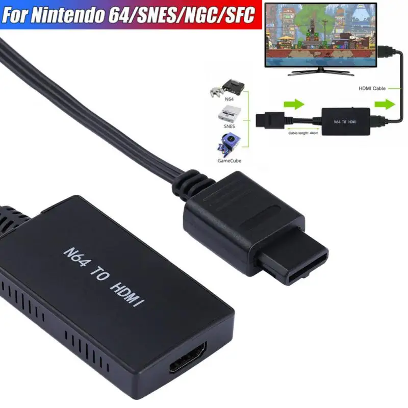 Новинка 2021 консоль Gamecube с N64 на HDMI-совместимый адаптер преобразователь HD-кабелем