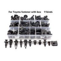 universa for toyota sets box auto plastic bumper fender trunk retaining clip black push in fastener rivet