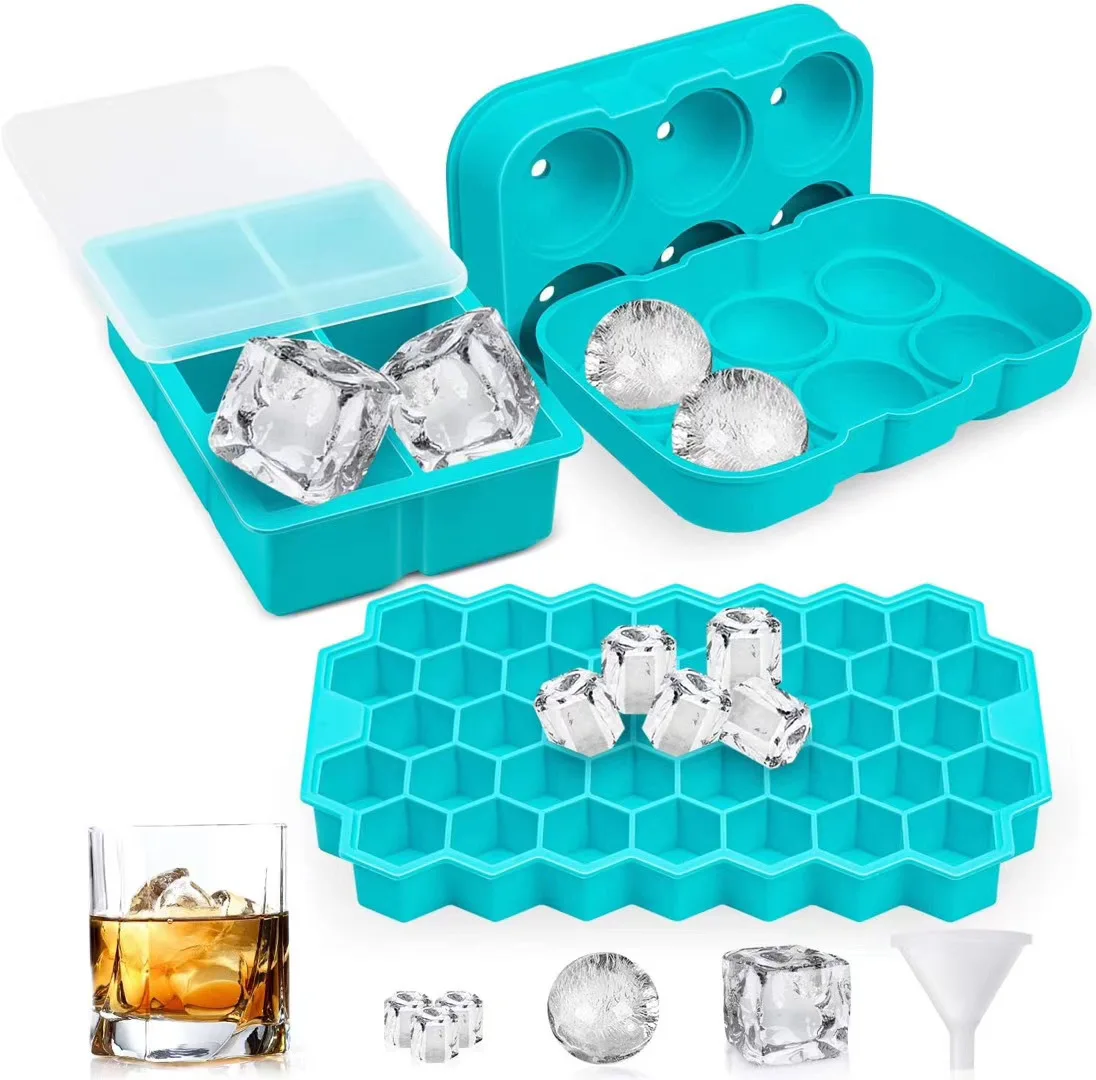 

Ice Cube Tray Silicones Easy-Release DIY Whisky Ice Ball Cube Maker Mould Forms For Ice Silicone Glacon Molds Silicone Mold