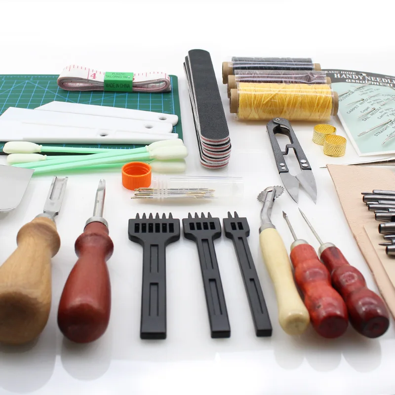 Кожаные рабочие инструменты ремесло резки мат Вощеная трэд Нидл обрезки машина