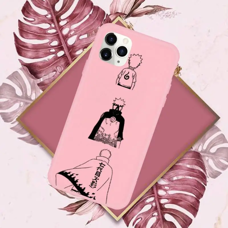 

Anime Naruto Cartoon Phone Case Candy Color for iPhone 11 12 mini pro XS MAX 8 7 6 6S Plus X SE 2020 XR