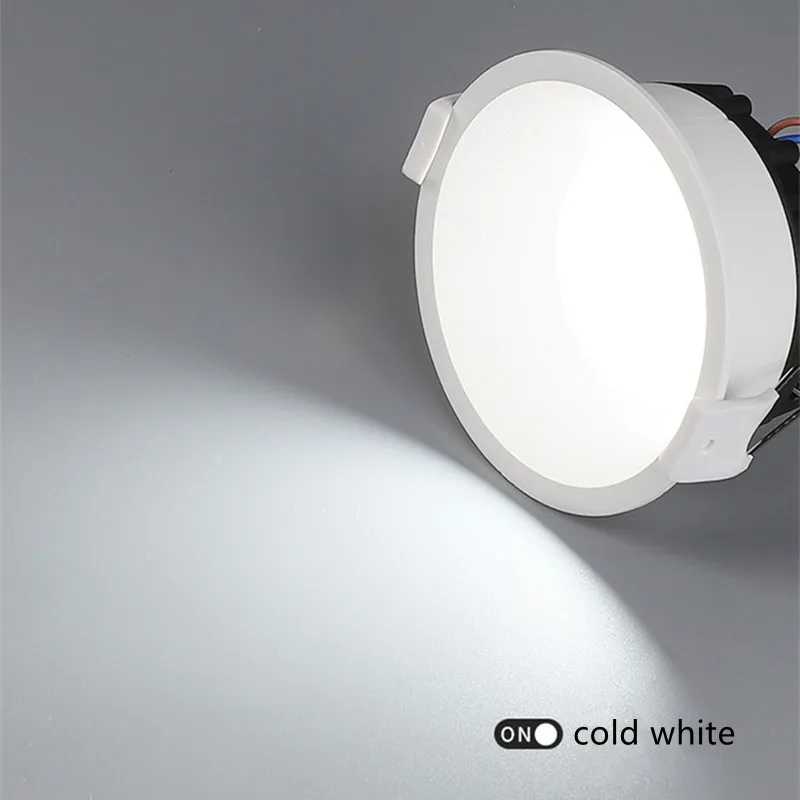 

5W 7W Dimmable LED Downlight Anti-Glare LED Ceiling Lamp LED Spot Lighting Bedroom Kitchen LED Recessed Downlight 110v 220v
