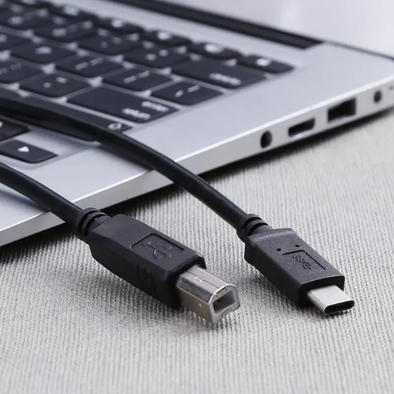 Кабель для принтера USB C к B 2 0 Шнур сканера MacBook ноутбуков с интерфейсом Type C|Кабели
