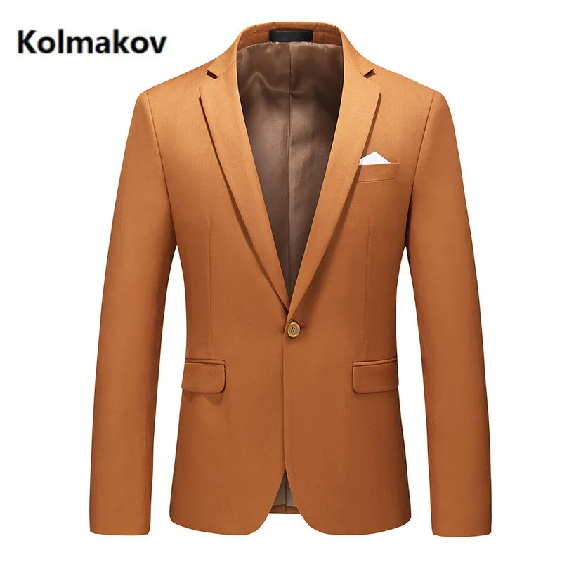 Новое поступление 2020 блейзер на одной пуговице Модный повседневный для мужчин
