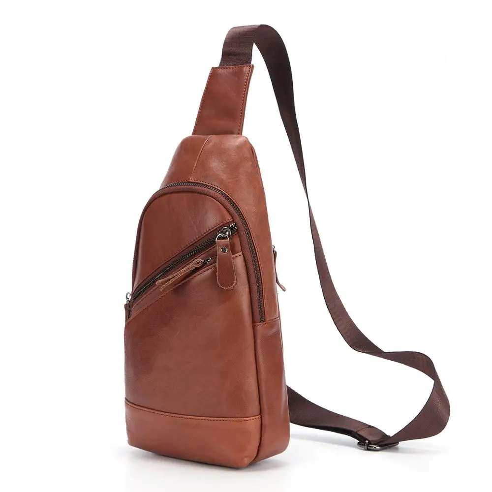 Мужская нагрудная сумка MISFITS из натуральной кожи для Ipad Pro мужские сумки через