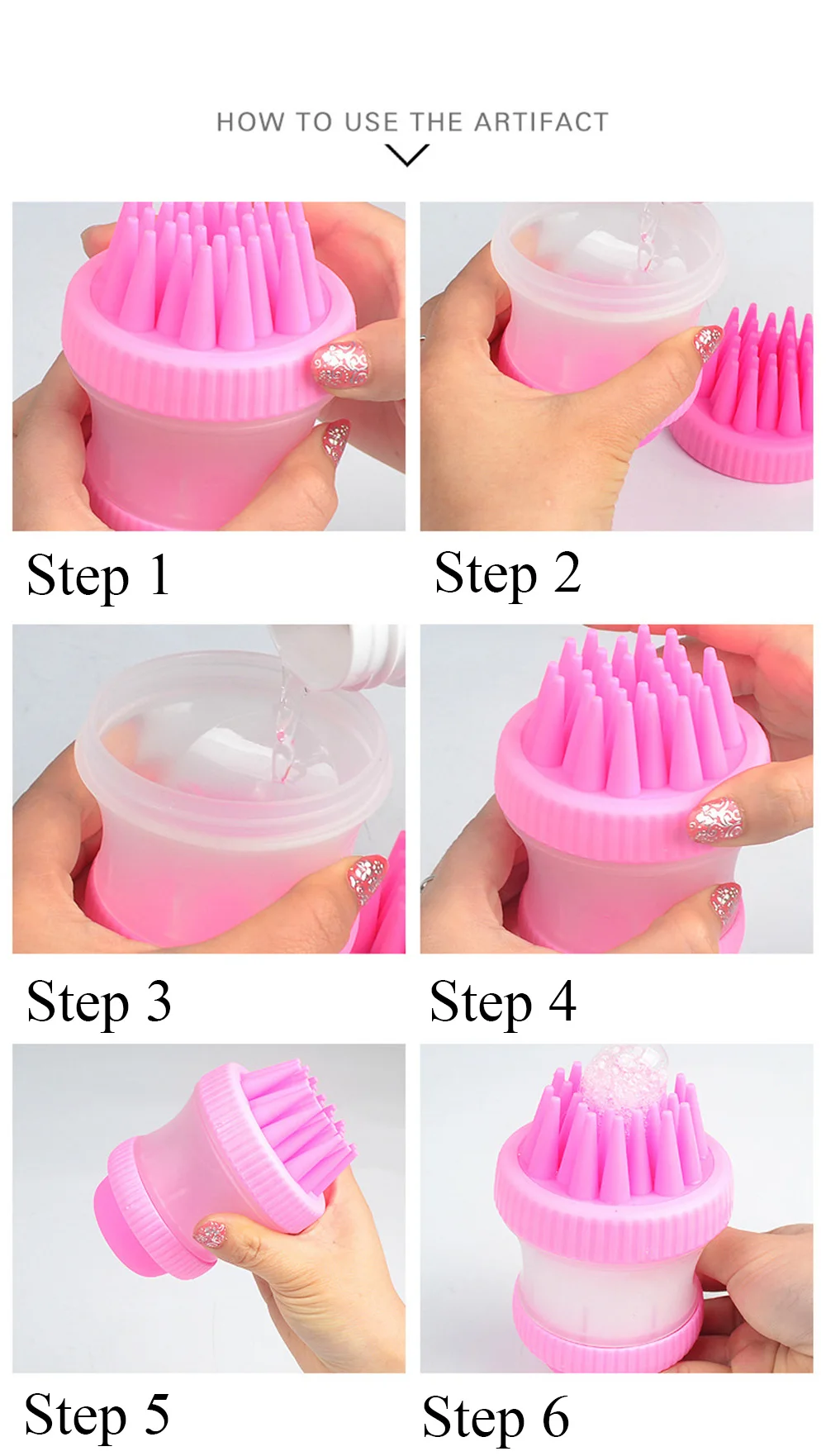 Щетка для мытья собак и щенков многофункциональный инструмент душа силиконовый