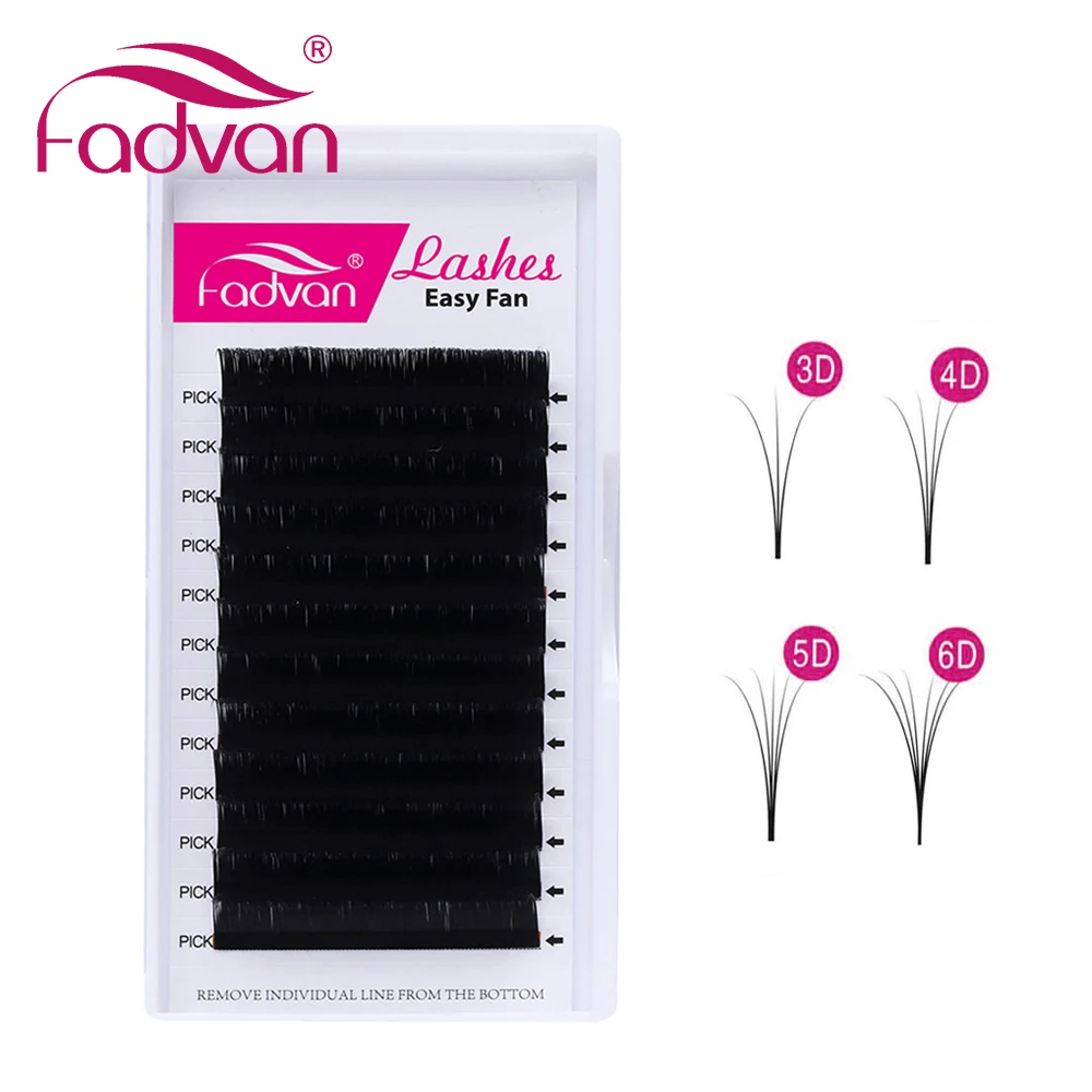 1 секунда легкие накладные ресницы Fadvan популярные автоматические цветущие