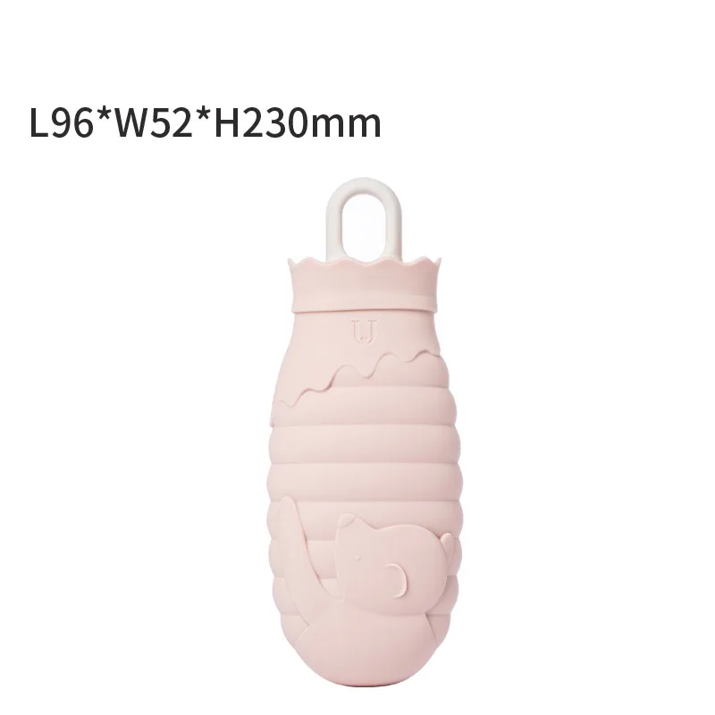 Beige Size L Xiaomi Jordan&Judy, милая ручная теплая грелка, мини горячие портативные бутылки для воды, мини грелка для рук, карман для девочек, подарок для друга - Color: Beige Size L