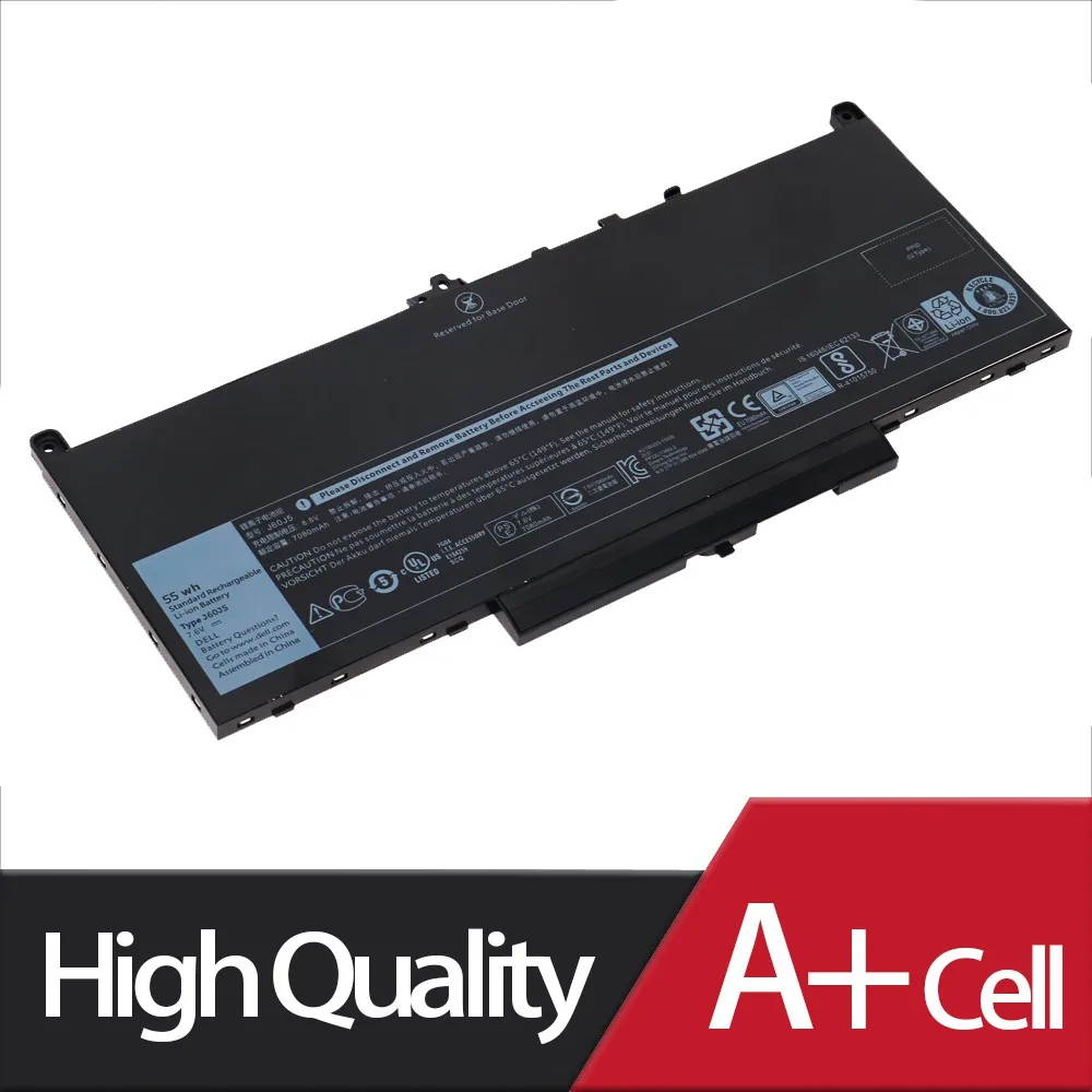 Nouvelle Batterie D'ordinateur Portable J60J5 Pour Dell Latitude E7270 E7470 E7260 E7420 J6OJ5 R1V85 MC34Y 0MC34Y 242WD 7.6V 55WH 7080mAh