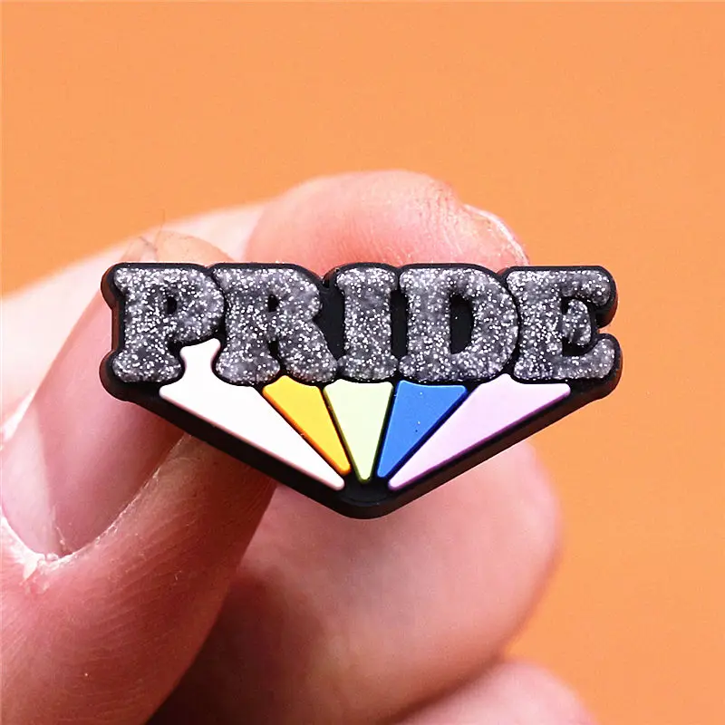 Freeshipping 1pcs Shoe Charms Pride Swear Middle Finger Gesture Boo Shoe Accessories Decoration fit Croc Jibz Party Kids Gifts