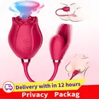 Женский Вибратор с языком розы, для стимуляции оральной точки G и клитора, секс-игрушки для взрослых