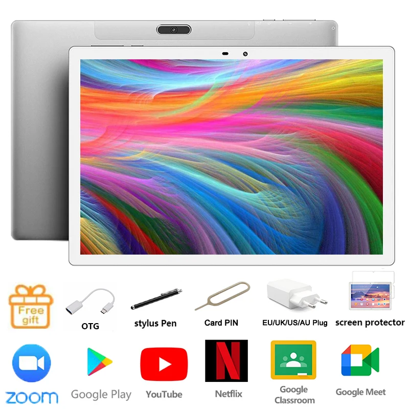 

Планшет Google Play, 10-ядерный, 10 дюймов, 6 + 128 ГБ, Wi-Fi, GPS, 4G, LTE