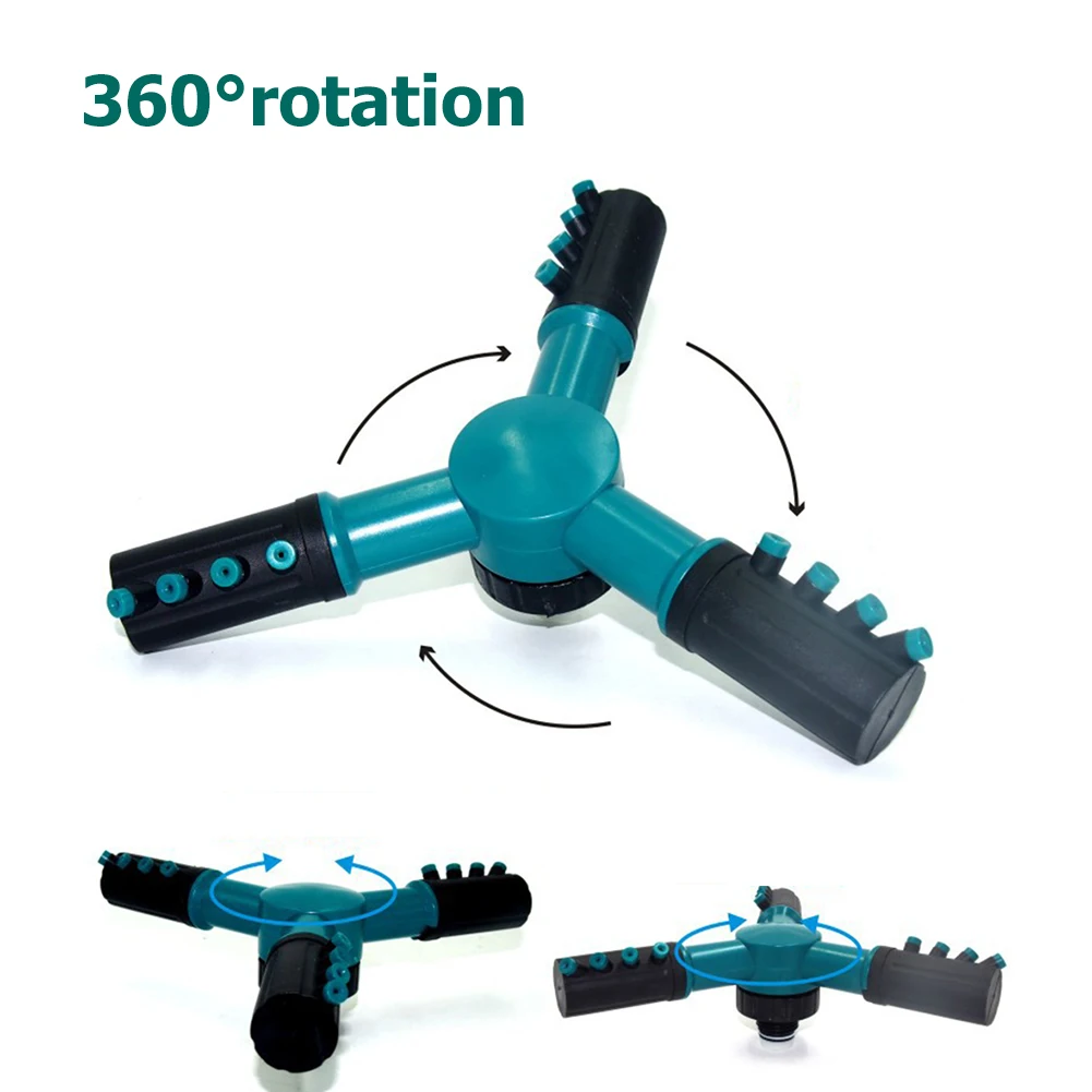 Спринклеры для сада с автоматическим поливом газона 360 градусов 3 насадки круглая