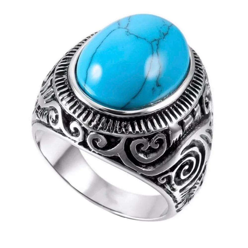 Valily Jewelry женские кольца синего цвета с украшением в виде кристаллов из Властелина Колец Винтаж Nobel дворец кольца для Для мужчин Нержавеющая сталь обручальные кольца золото