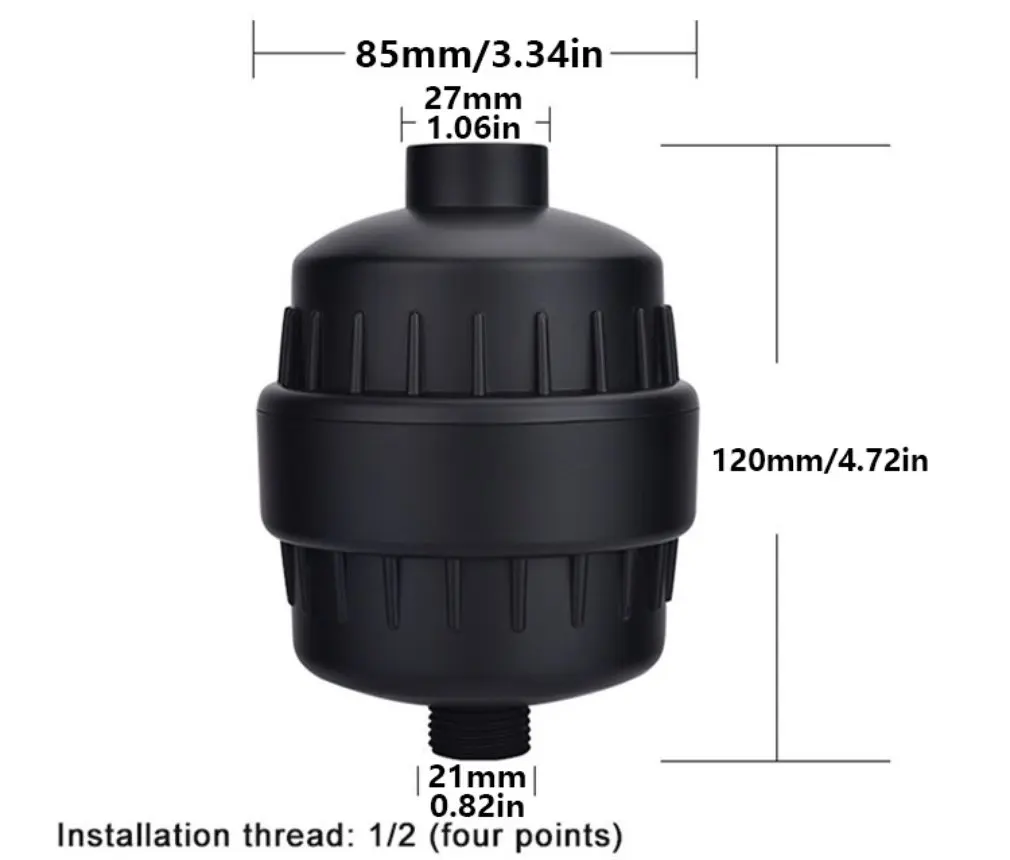 

Shower Hard Water Filter Water Softener Dry Irritated Skin And Dandruff Reduction Fatigue Relief Durable Water Filter