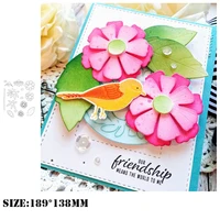 new metal cutting dies and stamps for 2021 diy scrapbooking flower leaf embossed paper card photo album craft template stencils