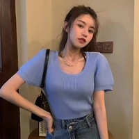 cheap wholesale 2021 spring summer autumn new fashion casual woman t shirt lady beautiful nice women tops female fy1441
