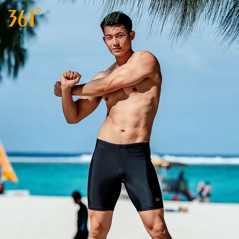 

361 Men Professional Swim Trunks Waterproof Quick Dry Bathing Suit Man Diving Swimsuit Boxer Briefs Gay Beach Board Shorts