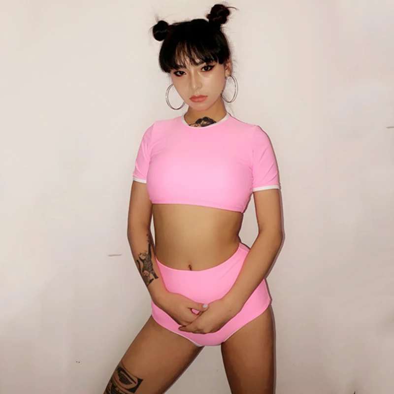 Женские танцевальные костюмы Gogo 2020 розовая одежда для джазовых и уличных танцев