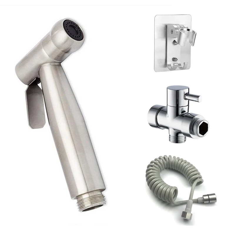 Ручной распылитель для унитаза комплект биде из нержавеющей стали ручной ванной