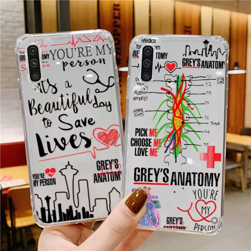 

Greys Anatomy You are my person Phone Case For Xiaomi Mi 11 Ultra Lite 10 Redmi Note 9 8 7 9a K30S K40 Pro Transparent Coque