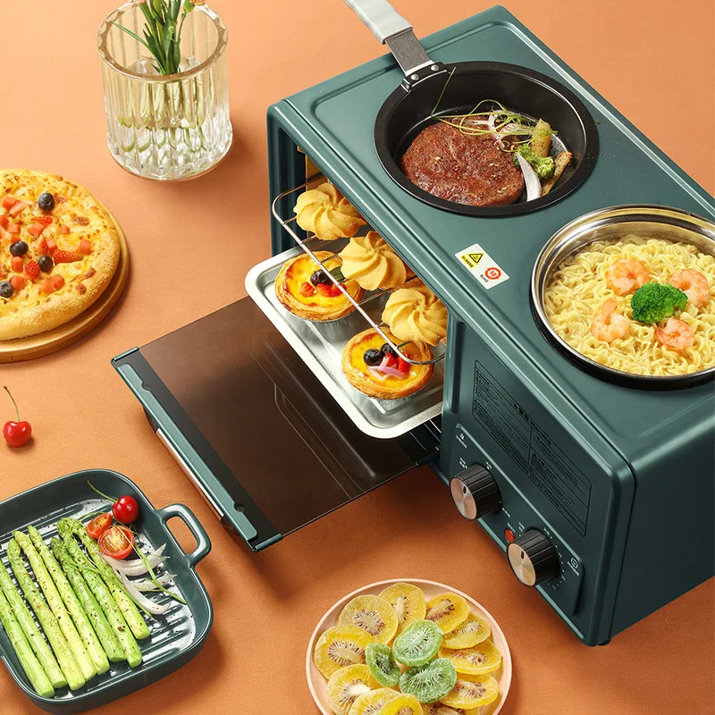 Машина для завтрака мульти Функция четырех в одном бытовой 8 литровый тостер