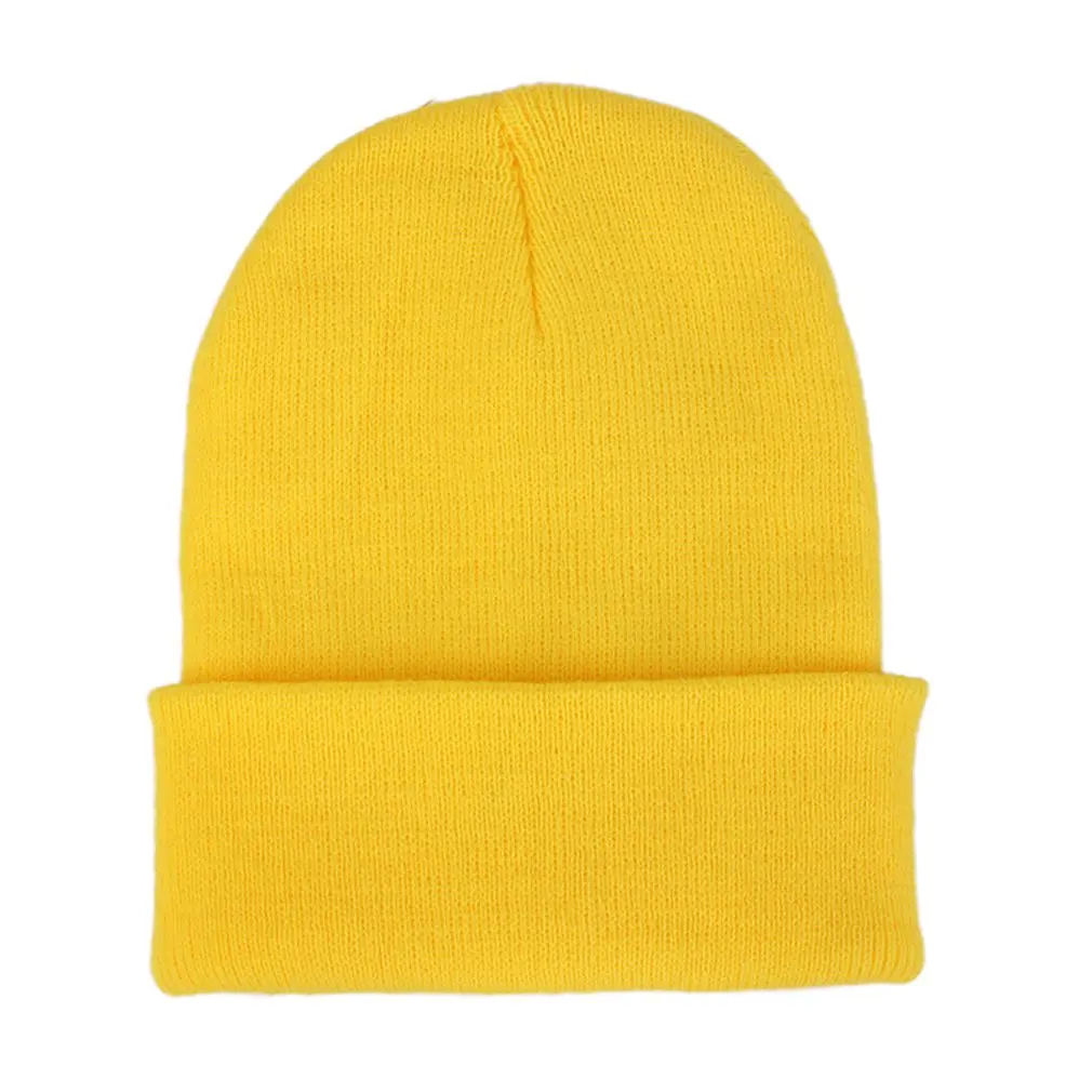 

Solid Unisex Beanie Autumn Winter Wool Blends Soft Warm Knitted Cap Men Women SkullCap Hats Gorro Ski Caps 24 Colors Beanies