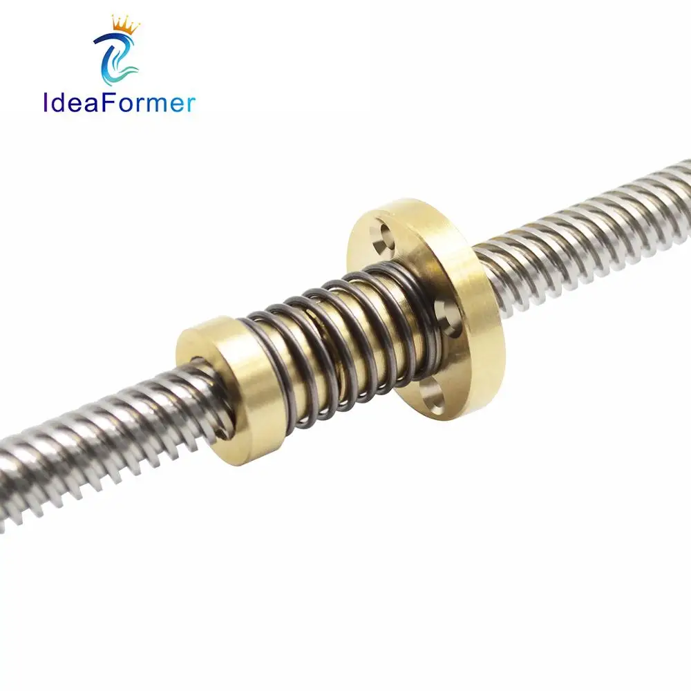 

10Pcs T8 Anti Backlash Spring Loaded Nut Elimination Gap Nut For Lead 2/4/8mm Acme Thread Lead Screws DIY CNC 3D Printer Parts.