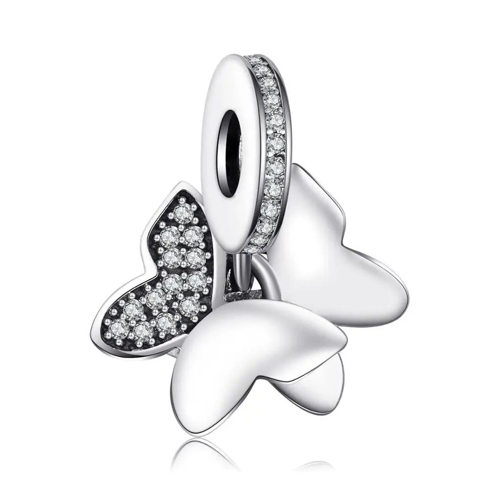 Jewelrypalace Бабочка Фея Белый муранского Стекло и проложить кубического циркония