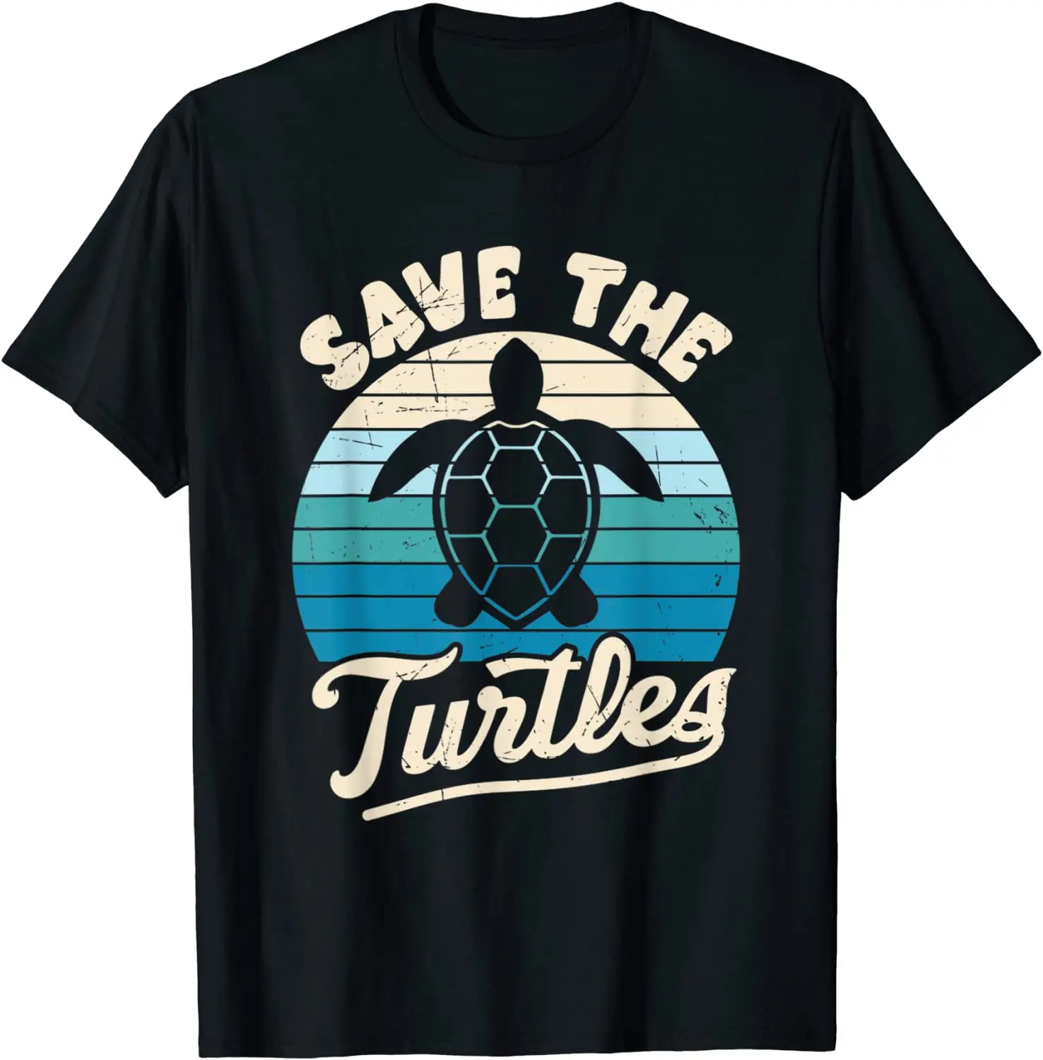 

Save The Turtles Right Retro Sea Turtle Family Matching T-Shirt Men's T-shirt