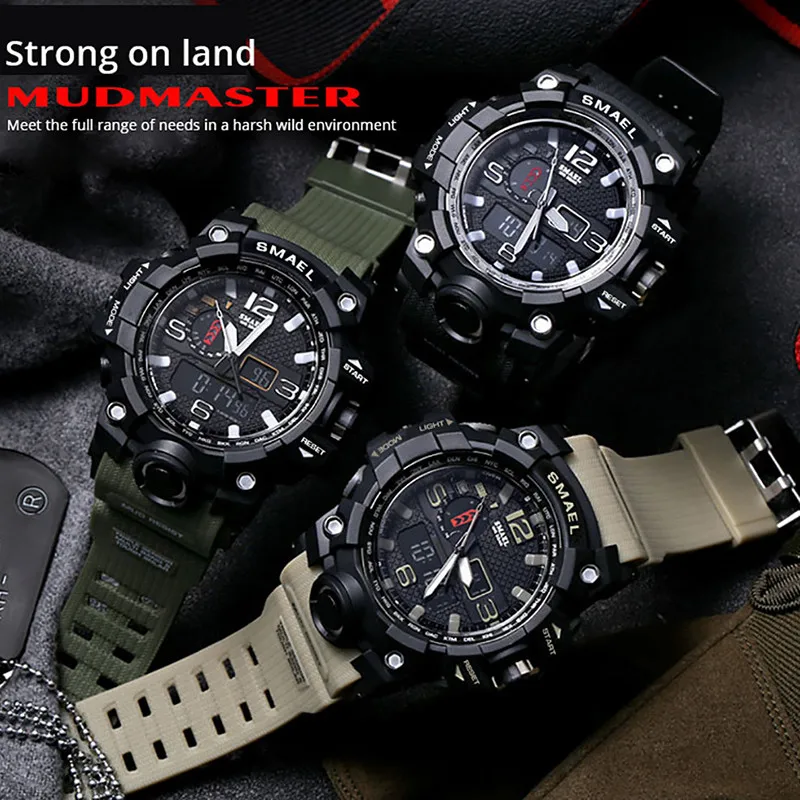 Мужские военные часы водонепроницаемость 50 м браслет спортивные мужские раньше