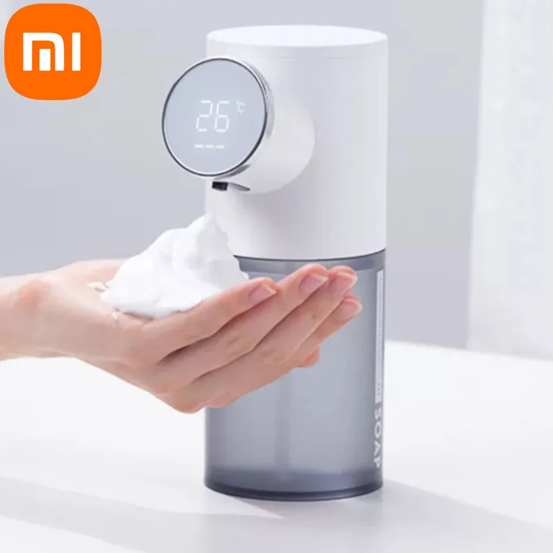 

Бесконтактный автоматический дозатор мыла Xiaomi, 320 мл, USB-зарядка, цифровой дисплей, пеногенератор с инфракрасным датчиком, мыло для рук