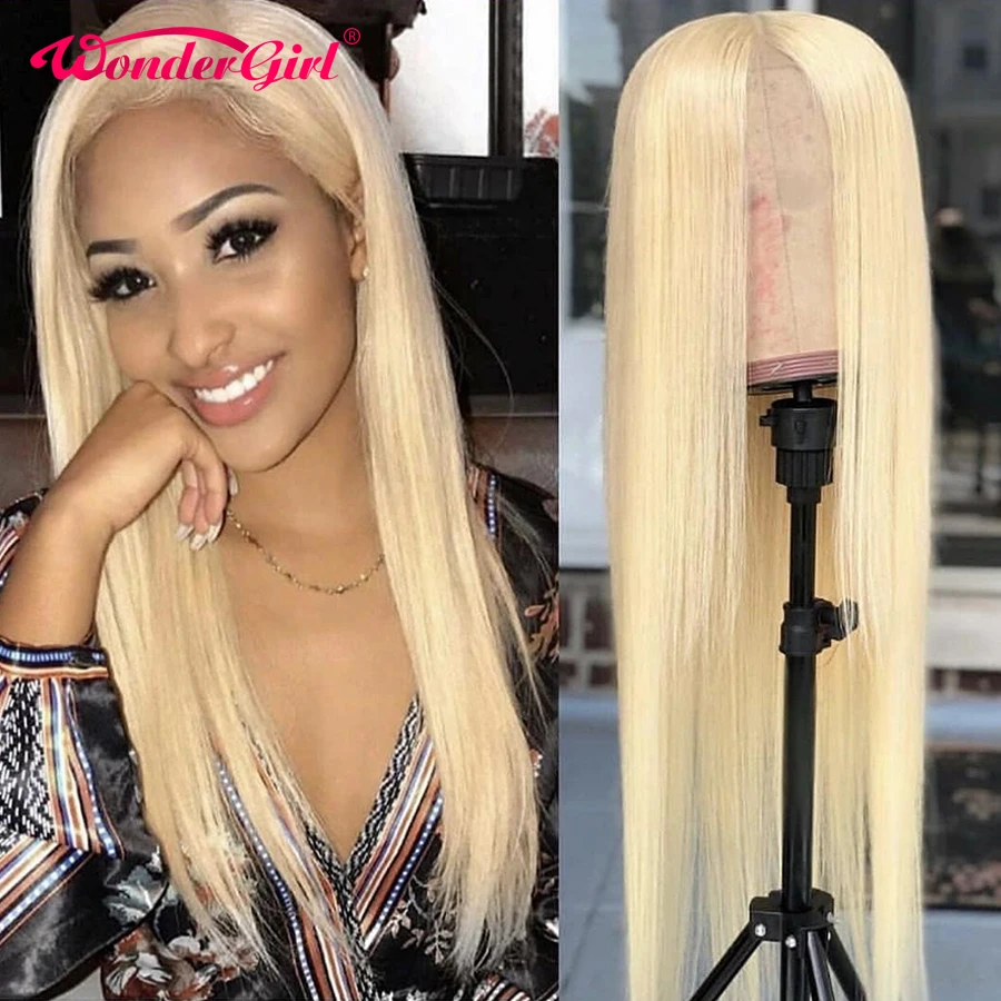 Чудо девушка 613 кружевной передний парик прямой предварительно выщипанный 13x4