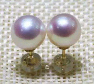 

good>>>>noble jewelry 14k solid yellow gold EXCELLENT 7-8MM AAA+++ WHITE AKOYA PEARL EARRING 14K