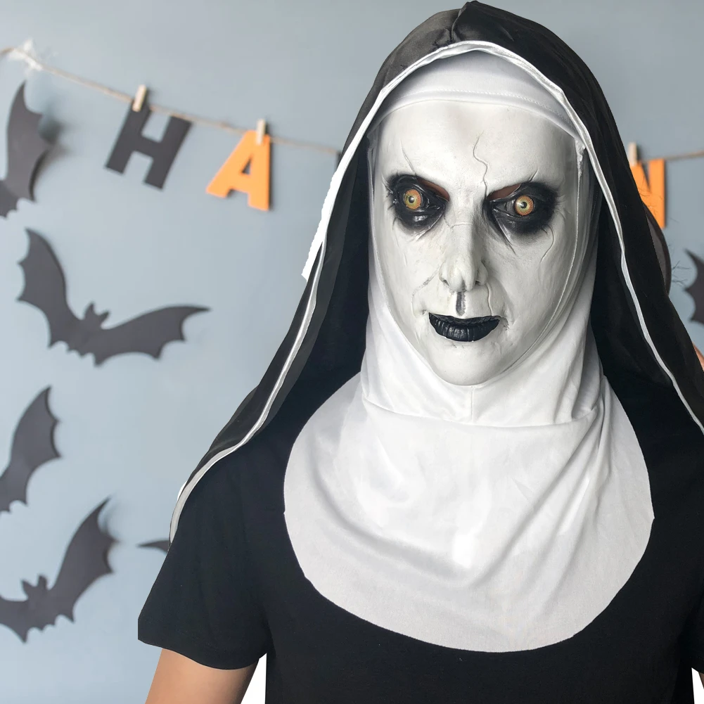 Хэллоуин пугающая Маска Новинка страшный косплей призрак щит для лица вечеринок