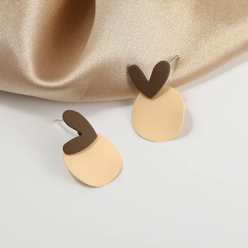 Женские серьги гвоздики с сердечками|Серьги-гвоздики| |