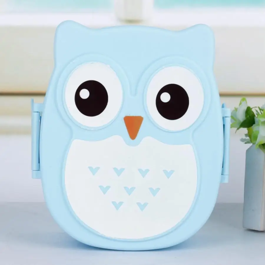 Синий Ланч бокс коробка Bento коробки контейнеры пластиковый Портативный с